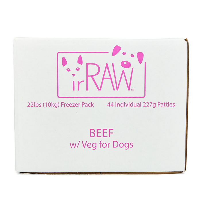 Boneless Beef Patties for Dogs (10kg Freezer Pack Box)