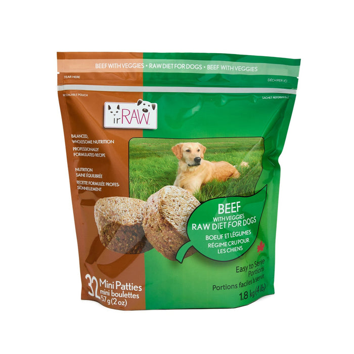 57g Boneless Beef Mini Patties for Dogs (5PK Pouch)