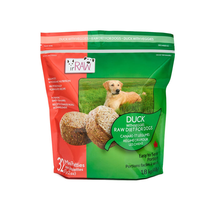 57g Boneless Duck Mini Patties for Dogs (5PK Pouch)