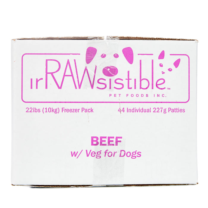 Boneless Beef Patties for Dogs (10kg Freezer Pack Box)