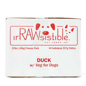 Bone-In Duck Patties for Dogs (10kg Freezer Pack Box)